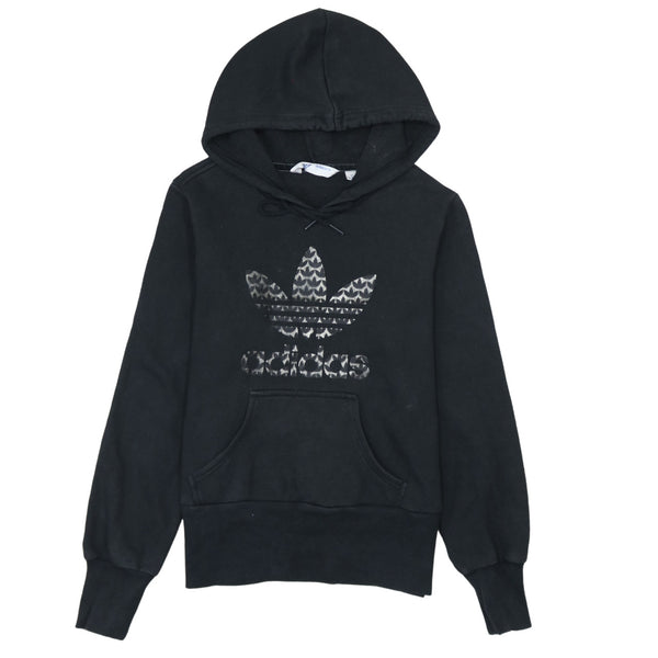 Adidas 90's Spellout Pullover Hoodie XSmall  Black