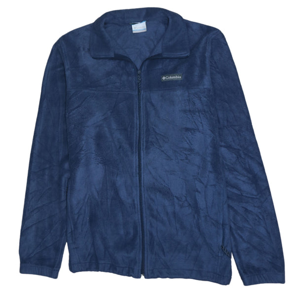 Columbia 90's Hiking Fleece Jumper Navy Blue Large Full Zip Up