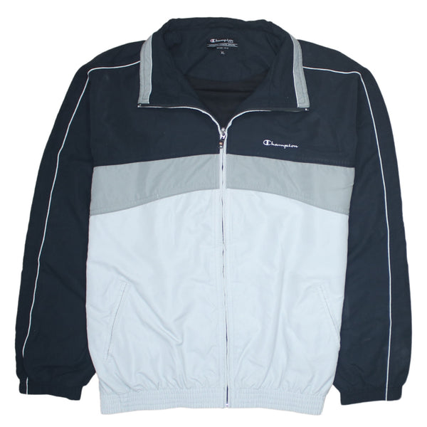 Champion 90's Lightweight Full Zip Up Windbreaker XLarge Black