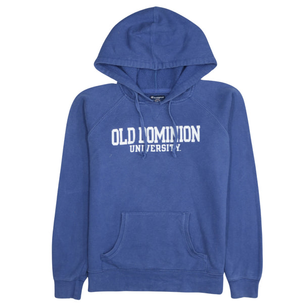 Champion 90's Old Dominion University Pullover Hoodie Small Blue