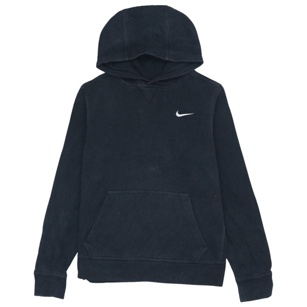 Authentic Nike 90's Black Swoosh Pullover Hoodie Women's Large