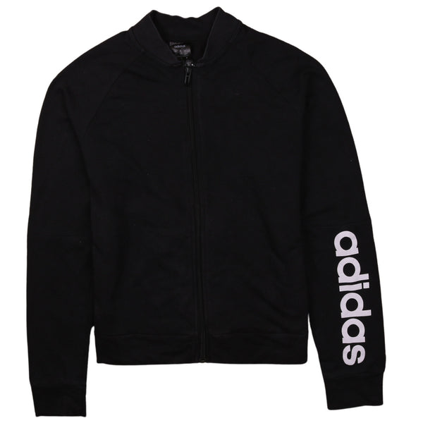 Adidas Vintage 90's Black Heavyweight Full Zip Sweatshirt Large