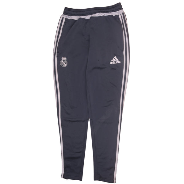 Adidas Vintage 90's Real Madrid Men’s Grey Trousers Small Drawstring