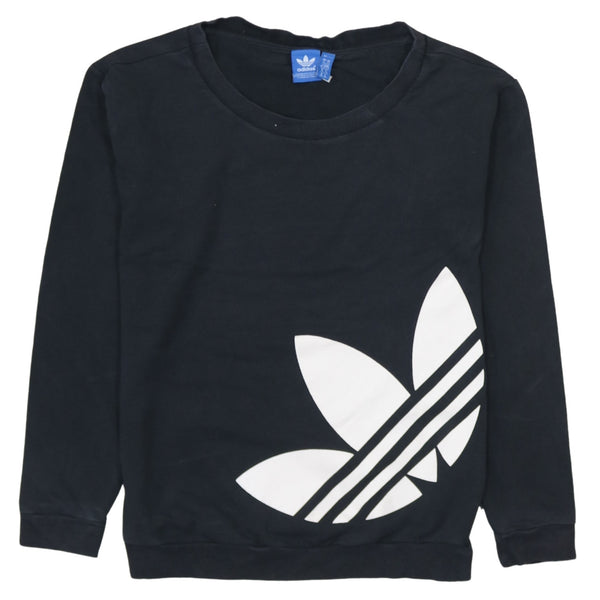 Adidas 90's Spellout Crew Neck Sweatshirt XSmall Black