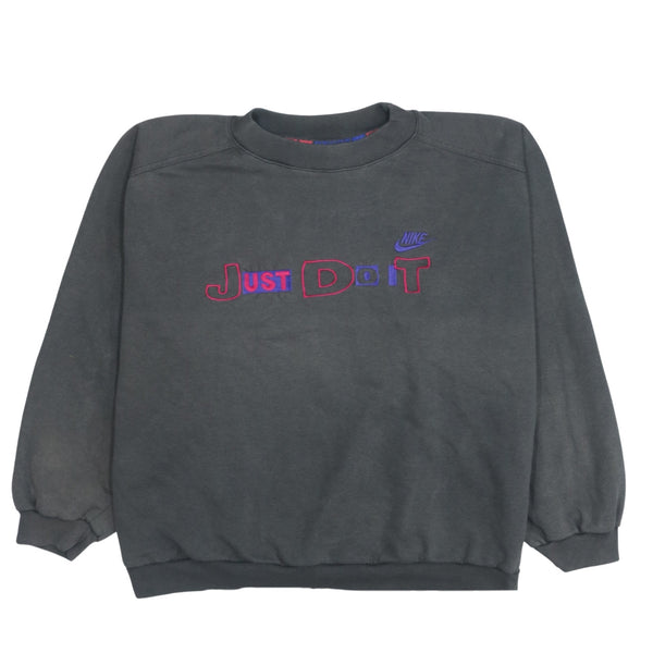 Authentic Nike 90's Swoosh Crew Neck Sweatshirt XXLarge (2XL) Grey