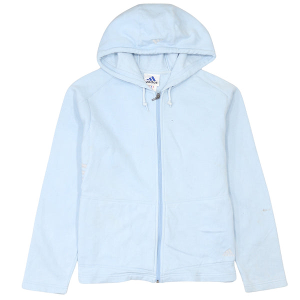Adidas 90's Lightweight Full Zip Up Hoodie Medium  Blue