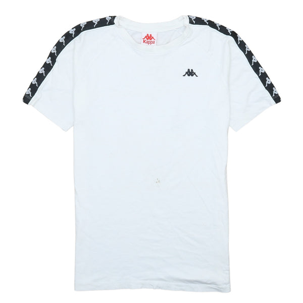 Vintage 90's Kappa Men's White Cotton Crew Neck T-Shirt Small Rare