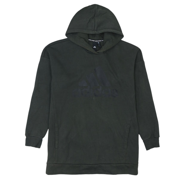 Adidas 90's Green Spellout Pullover Hoodie Medium