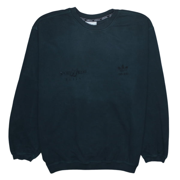 Adidas 90's Lightweight Crew Neck Sweatshirt Large Black