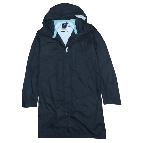 Adidas Vintage 90's Black Hooded Zip Up Windbreaker Men's Medium