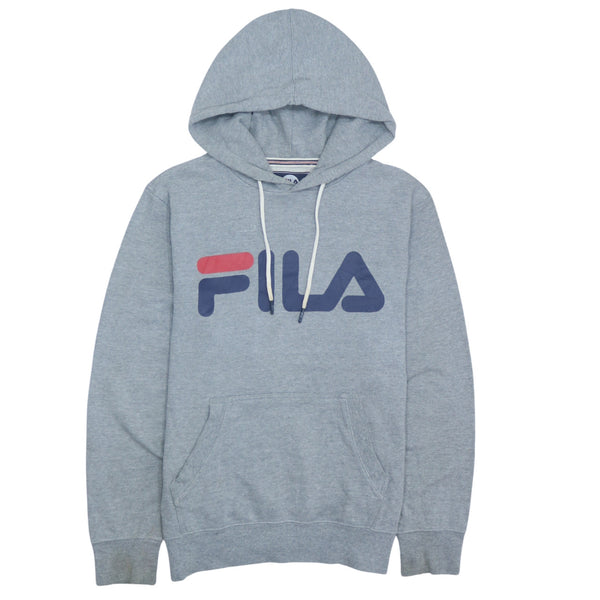 Fila 90's Spellout Pullover Hoodie Medium Grey