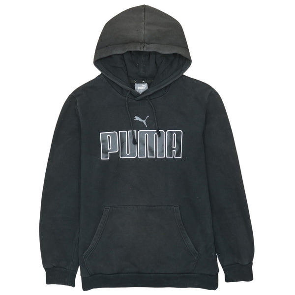 Puma 90's Spellout Pullover Hoodie Small Black