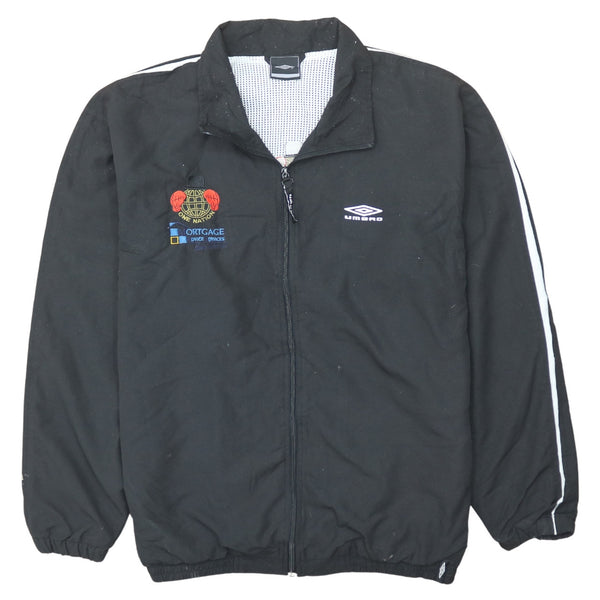 Umbro 90's Lightweight Full Zip Up Windbreaker Medium Black