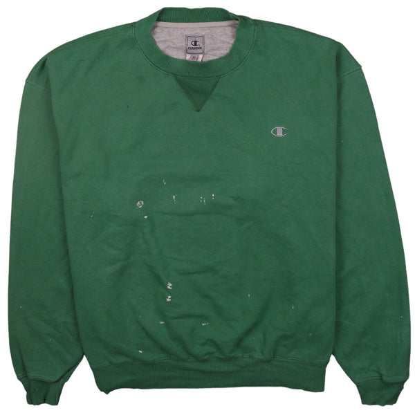 Champion 90's Green Heavyweight Crew Neck Sweatshirt Men's XLarge