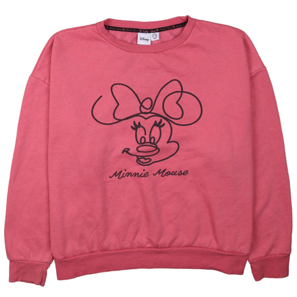 Vintage 90's Disney Minnie Mouse Pink Crew Neck Sweatshirt XXLarge (2XL)