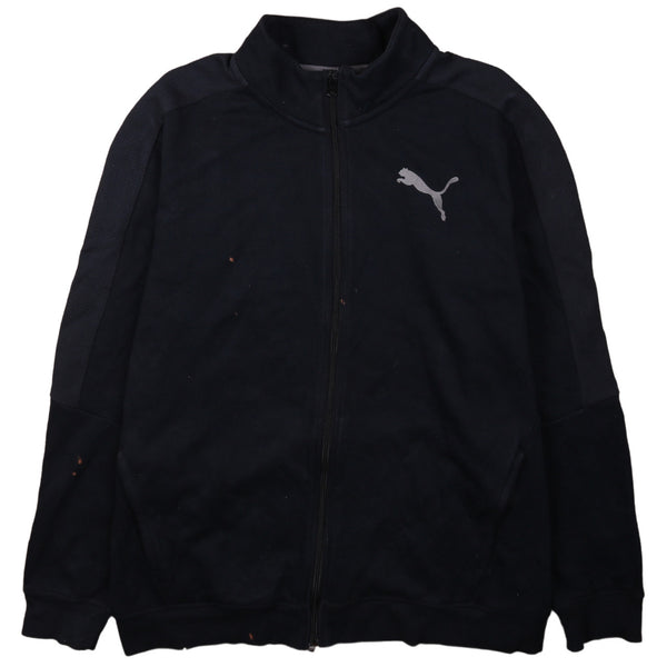 Puma 90's Vintage Men's Full Zip Sweatshirt Large Navy Blue