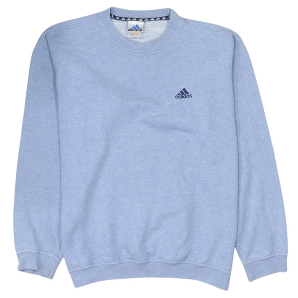 Adidas 90's Lightweight Crew Neck Sweatshirt Large  Blue