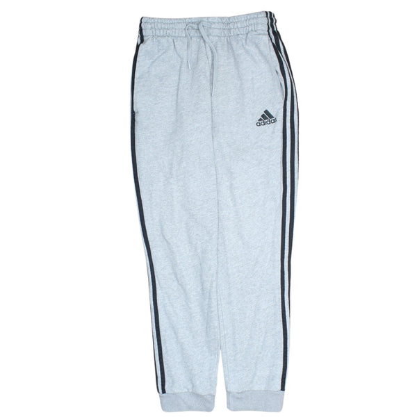 Adidas Vintage 90s Grey Joggers Sweatpants Drawstring Waist Medium