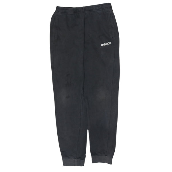 Adidas 90's Elasticated Waistband Drawstrings Casual Joggers / Sweatpants Small Black