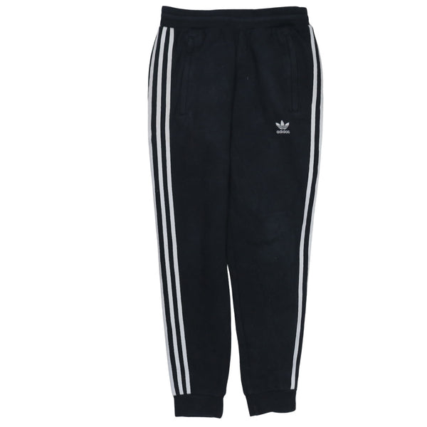 Adidas 90's 3 Stripes Casual Joggers / Sweatpants Small Black