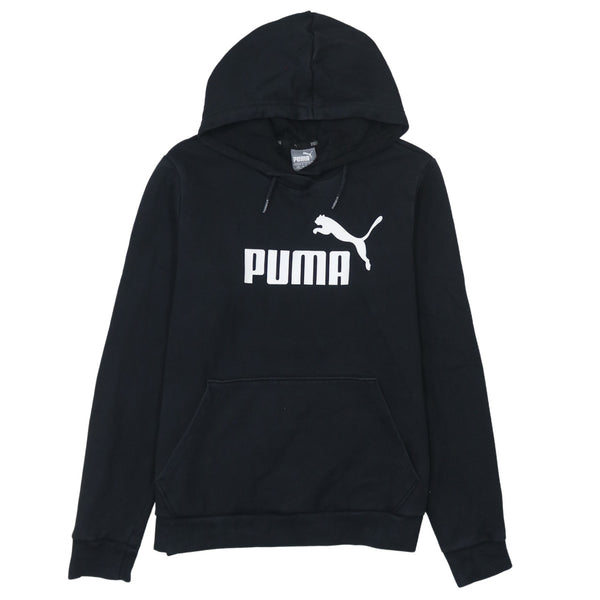 Puma 90's Spellout Pullover Hoodie Large Black