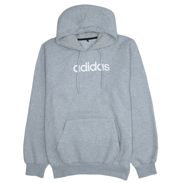 Adidas 90's Vintage Spellout Pullover Hoodie XXLarge (2XL) Grey