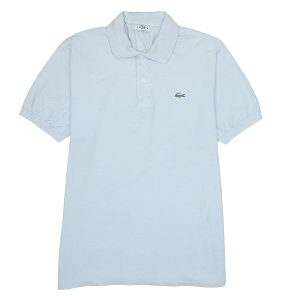Lacoste 90's Short Sleeves Quarter Button Polo Shirt Large  Grey