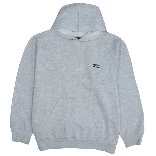Vintage Umbro 90's XLarge Grey Hoodie with Drawstring Pockets