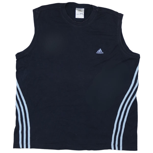 Adidas 90's Vest Sleeveless Crew Neck Gilet XLarge Navy Blue