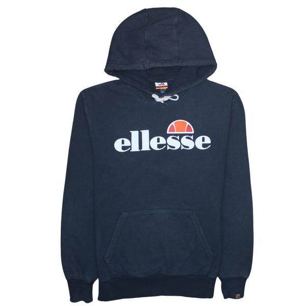 Ellesse 90's Spellout Pullover Hoodie Large Black