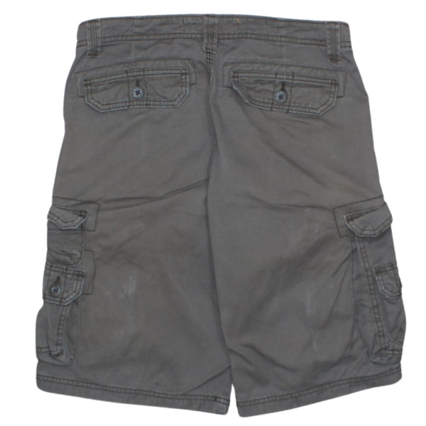 Lee 90's Baggy Grey Chino Shorts with Drawstring Pockets, Men's 30