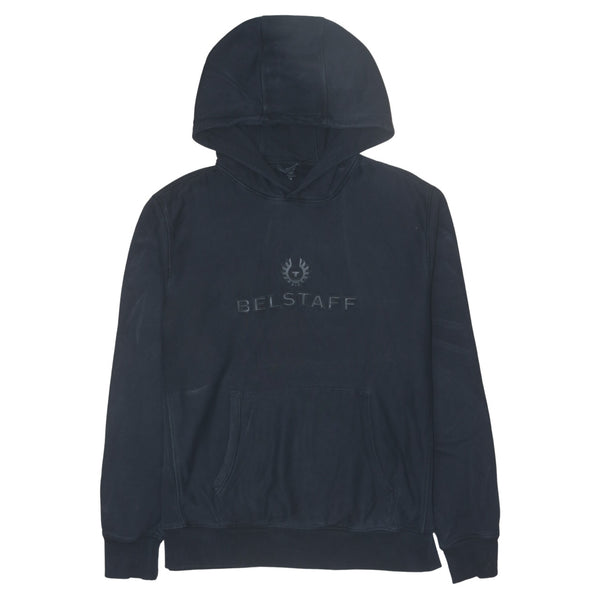Vintage Belstaff Black Hoodie XL Women's 90's Spellout Cotton Pullover