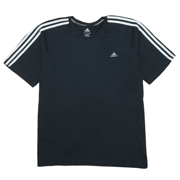 Adidas 90's Vintage Black Crew Neck T-Shirt Men's XLarge Short Sleeves