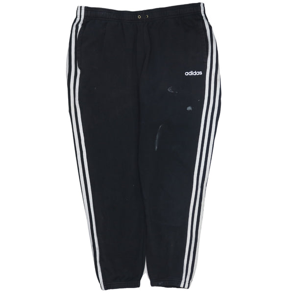 Adidas 90's Black Tracksuit Joggers Sweatpants, Men 2XL