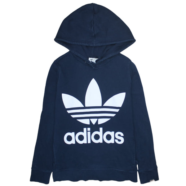 Adidas 90's Spellout Pullover Hoodie Medium  Black
