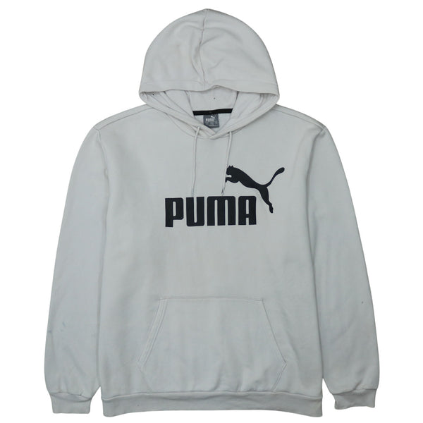 Puma 90's Spellout Pullover Hoodie XXLarge (2XL) White