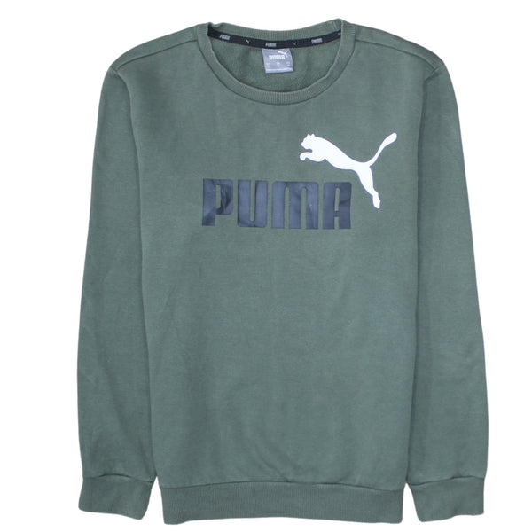 Puma 90's Spellout Crew Neck Sweatshirt XSmall Green