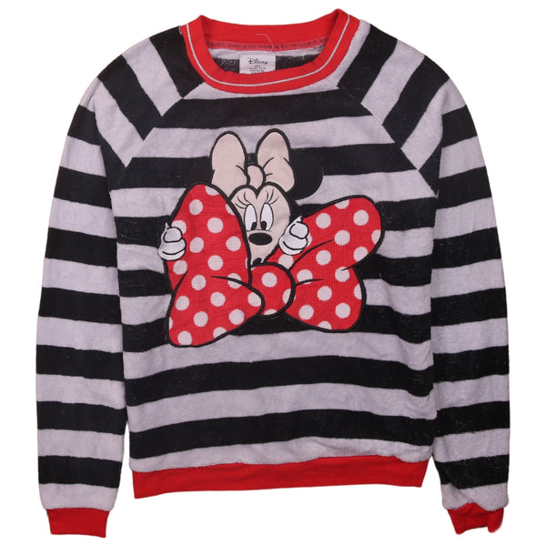 Vintage 90's Disney Minnie Mouse Sweatshirt Black Medium Crew Neck