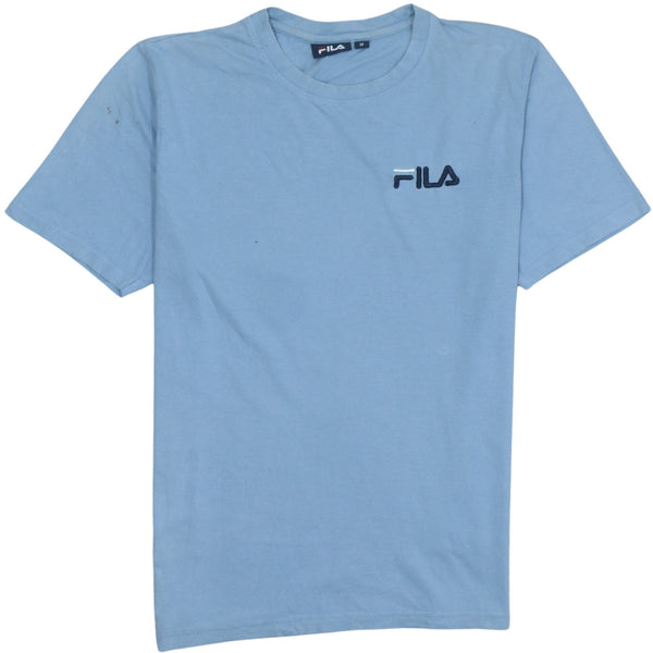 Vintage 90's Fila Men's Medium Blue Crew Neck T-Shirt