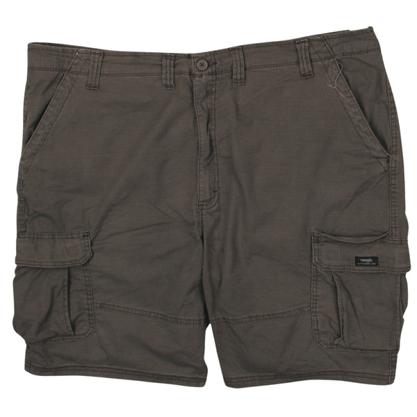Vintage Wrangler 90s Men's Cargo Shorts 46 Grey Large Pockets Retro