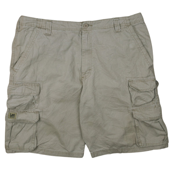 Lee Men's Vintage 90's Cargo Shorts Beige Cream Size 40 Waist Outdoor