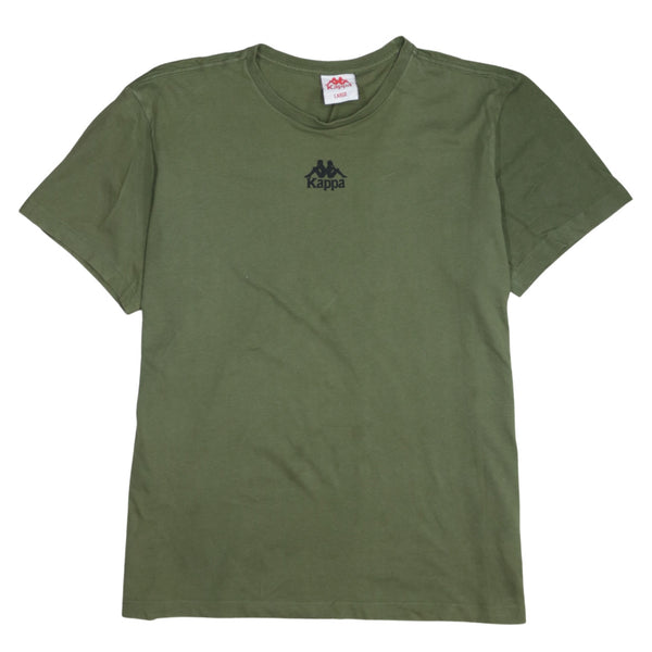 Kappa Vintage 90's Large Green Crew Neck T-Shirt