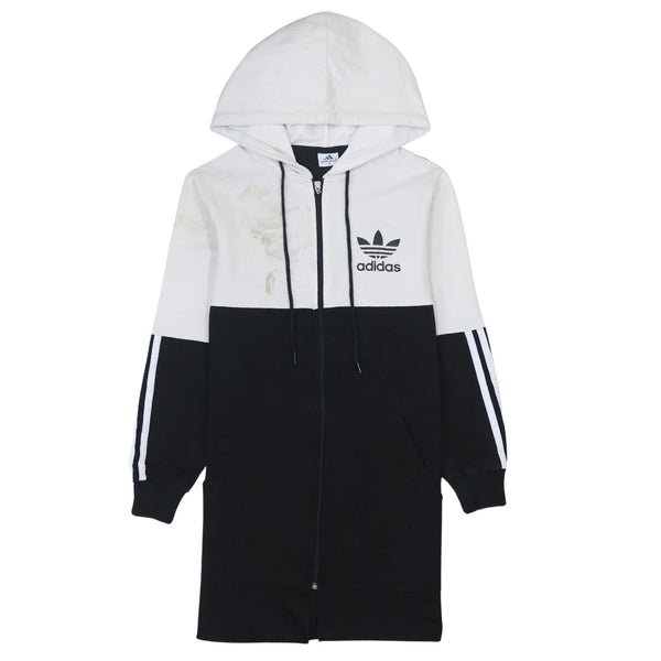 Adidas 90's Retro Black Lightweight Zip Up Hoodie Women's Medium