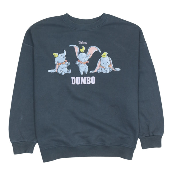 Vintage Disney 90's Dumbo Grey Crew Neck Sweatshirt Women's S