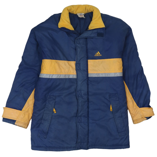 Adidas 90's Lightweight Full Zip Up Windbreaker Medium Navy Blue