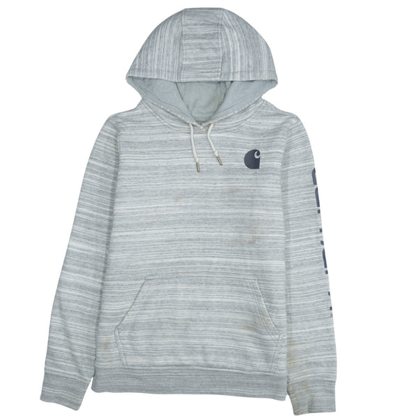 Carhartt 90's Drawstring Pockets Pullover Hoodie Medium Grey