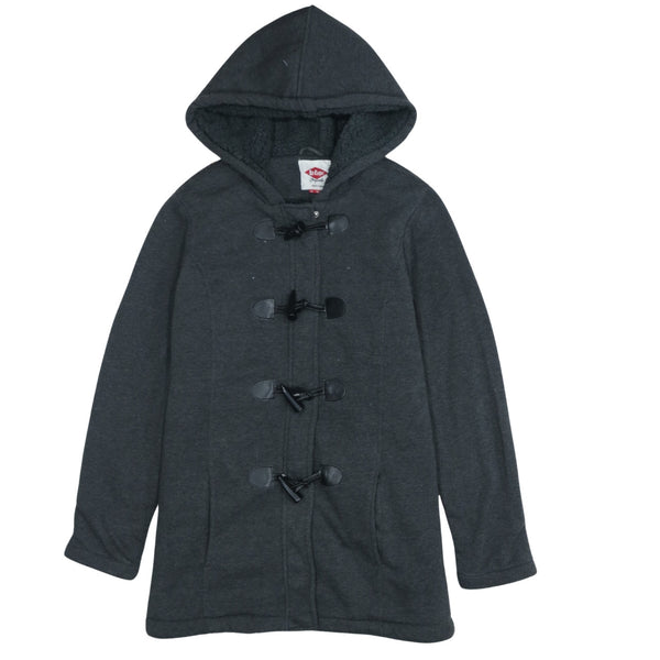 Lee Vintage 90's Black Plain Heavyweight Cotton Hoodie Medium