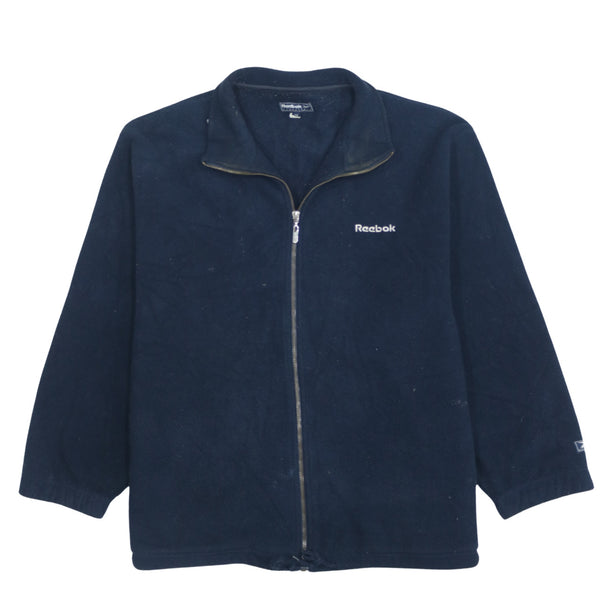Reebok 90's Hiking Full Zip Up Fleece Jumper - Medium Navy Blue