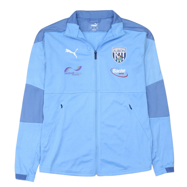 Puma 90's Lightweight Full Zip Up Sweatshirt Medium Blue