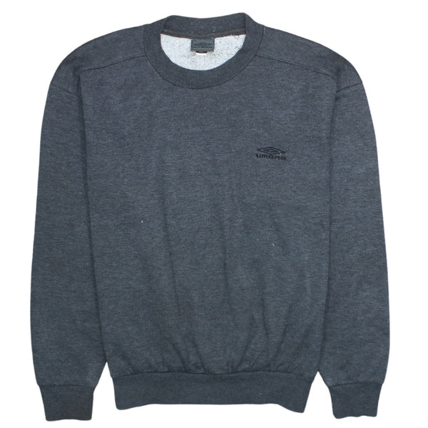 Umbro Vintage 90's Grey Cotton Crew Neck Sweatshirt Mens Medium